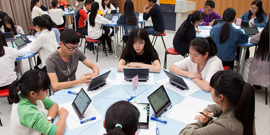 上海財經大學多媒體教室課堂